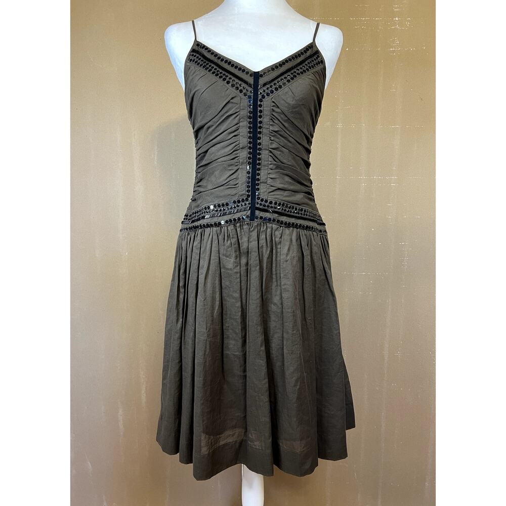 Theory Brown and Black Summer Dress